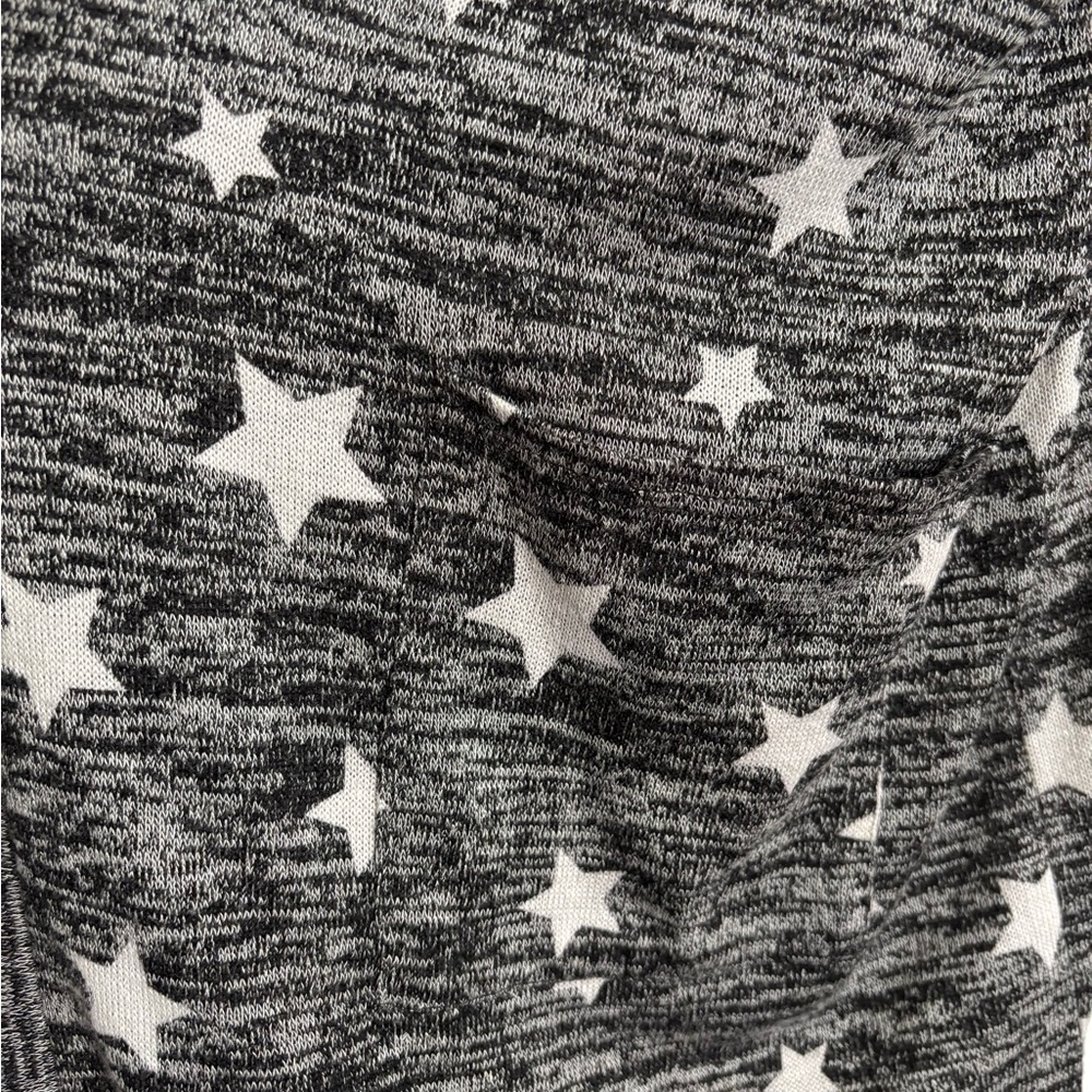 Gray Star Patterned Cardigan - image 5